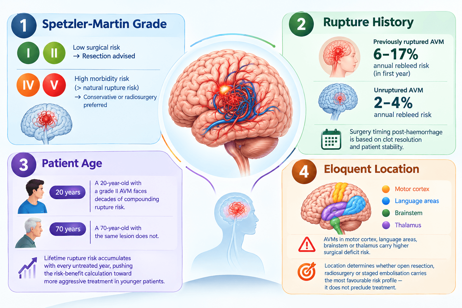 Four Factors Guiding AVM Treatment